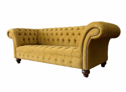 Chesterfield 3 Seater Designer Sofa Couch Upholstery Sofas Couches Fabric